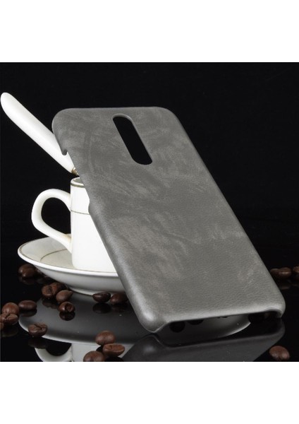Retro Kılıf Için Xiaomi Poco X2 Retro Anti Scratch Lychee Desen Koruyucu (Yurt Dışından)