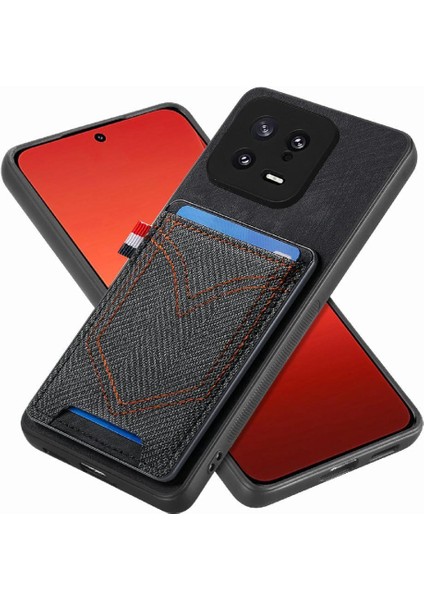 Xiaomi 13 Için Crad Yuvası Kot Cep Tasarım Manyetik Araç Montaj (Yurt Dışından) modelleri