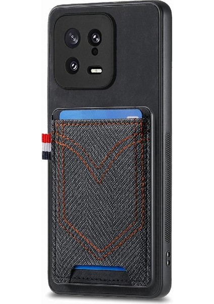 Xiaomi 13 Için Crad Yuvası Kot Cep Tasarım Manyetik Araç Montaj (Yurt Dışından) indirimleri