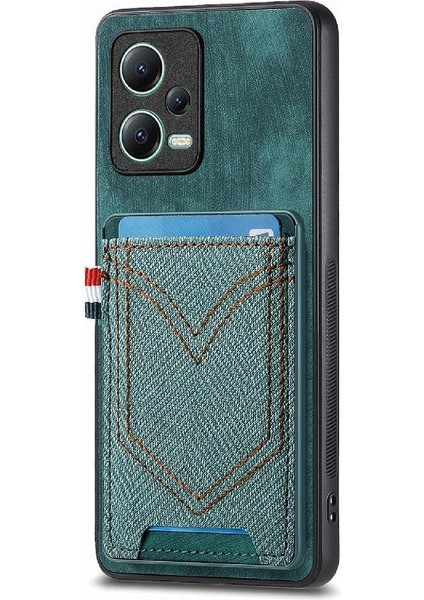 Xiaomi Redmi Için Not 12 5g Kot Cep Tasarım Manyetik Araç Montaj (Yurt Dışından)