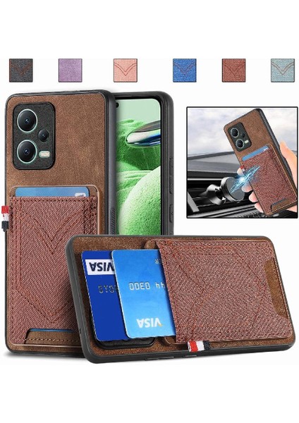 Xiaomi Redmi Için Not 12 5g Kot Cep Tasarım Manyetik Araç Montaj (Yurt Dışından)