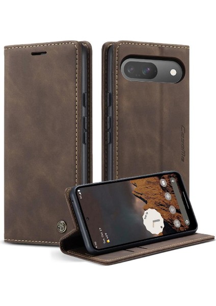 Google Piksel 9/9pro Flip Folio Kitap Için Flip Case Vintage Pu Deri Kılıf (Yurt Dışından) fiyatları