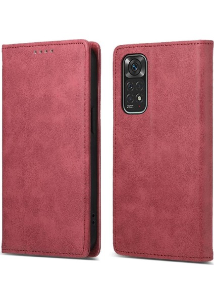 Xiaomi Redmi Not 11 Için Flip Case 4g Kickstand Kart Yuvası Tpu Iş (Yurt Dışından)