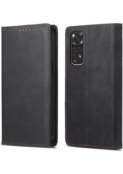 Xiaomi Redmi Not 11 Için Flip Case 4g Kickstand Kart Yuvası Tpu Iş (Yurt Dışından)