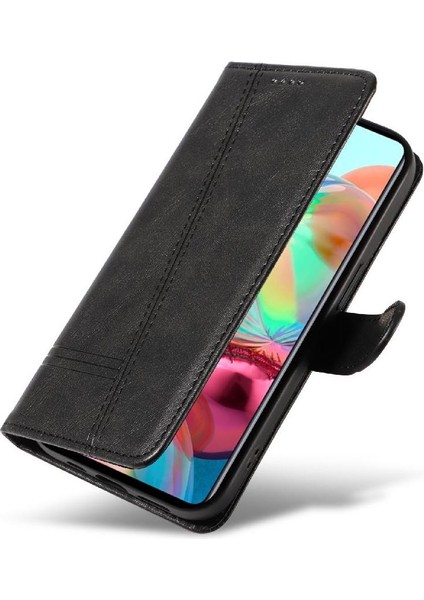 Samsung Galaxy A71 4g Için Filp Durumda Preslenmiş Pu Deri Ayrılabilir Siyah (Yurt Dışından) fırsatları