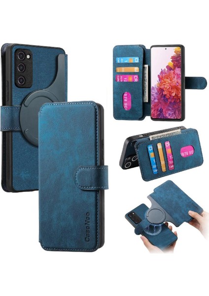 Samsung Galaxy S20 Fe Için Flip Case Kart Standı Retro Mıknatıs Koruyucu (Yurt Dışından)