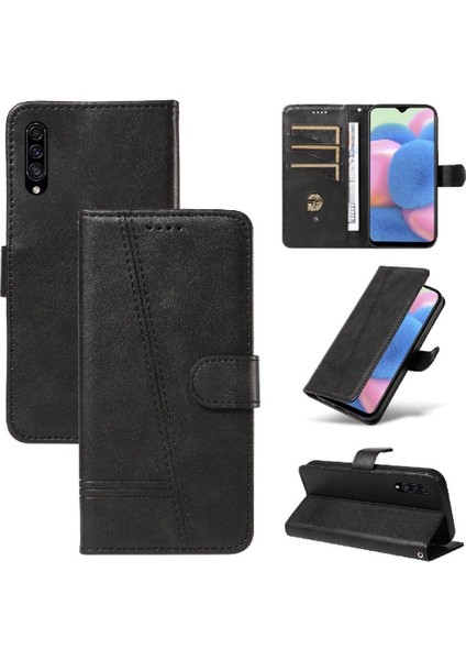 Samsung Galaxy A50/A50S/A30S Ayrılabilir Siyah Bilezik Pu Için Filp Durumda (Yurt Dışından)