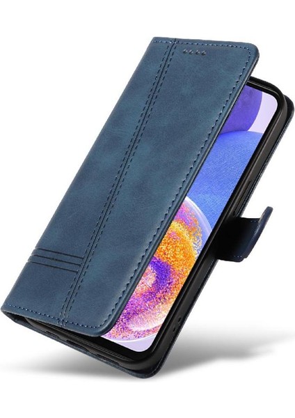 Samsung Galaxy A23 4g Için Filp Durumda/5g Preslenmiş Pu Deri Cüzdan Telefon Kılıfı (Yurt Dışından) modelleri