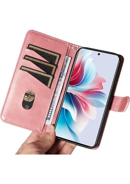 Oppo Filp 11F 5g Için Filp Durumda Ayrılabilir Siyah Bilezik Cüzdan Telefon Kılıfı (Yurt Dışından) modelleri
