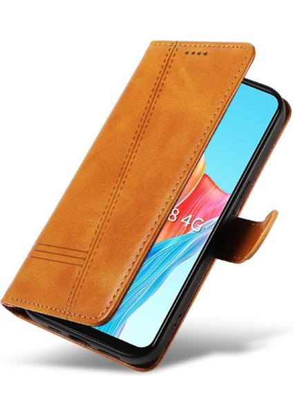 Oppo A78 4g Için Filp Durumda Ayrılabilir Siyah Bilezik Preslenmiş Pu Deri (Yurt Dışından) fırsatları