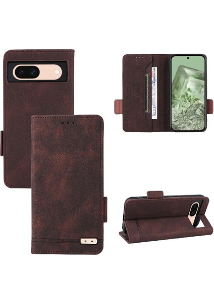 Toka Manyetik Cüzdan ile Google Piksel 8A Kickstand Kapak Için Flip Case (Yurt Dışından)