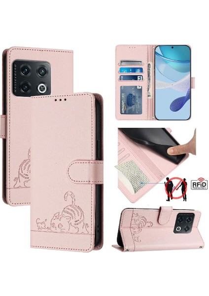 Oneplus 10 Pro 5g Için Kılıf Cüzdan Kapak Çevirin Kart Yuvası Tutucu Kickstand (Yurt Dışından)