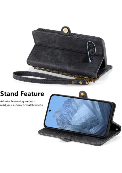 Google Piksel 9 Pro Xl Flip Kapak Için Flip Case Darbeye Basit Iş (Yurt Dışından)