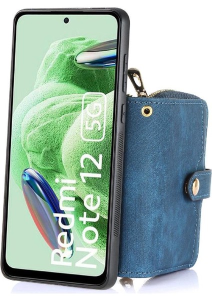 Xairedmi Redmi Not 12 Için Kılıf 5g 7 Kart Yuvaları Premium Deri Ayarlanabilir (Yurt Dışından)