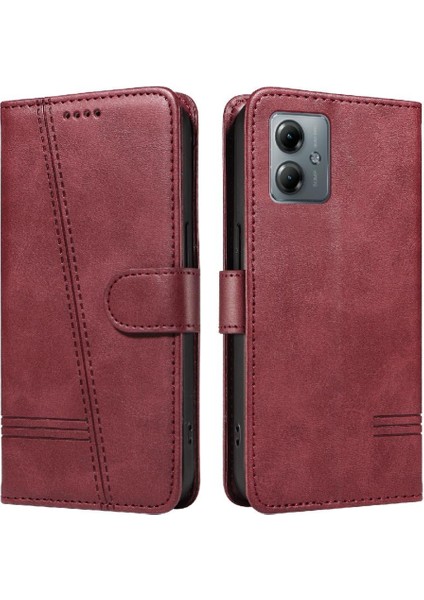 Motorola Moto G14 4g Cüzdan Telefon Kılıfı Için Filp Durumda Ayrılabilir Siyah ile (Yurt Dışından) modelleri