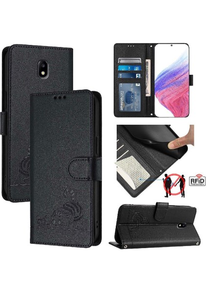Samsung Galaxy J5 /j5 Rpo Kart Yuvası Tutucu Kickstand Kedi Rfıd (Yurt Dışından)