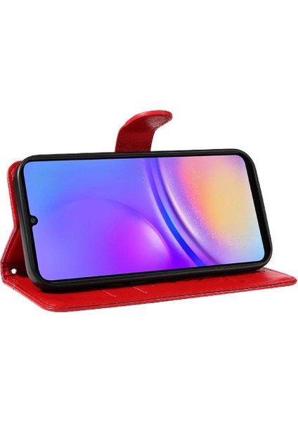 Samsung Galaxy A06 Kabartmalı Kelebek ve El ile Kart Yuvası Için Kılıf (Yurt Dışından)