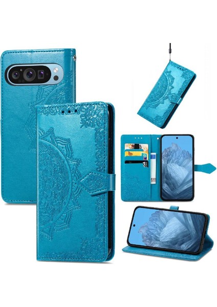 Google Piksel 9 Pro Xl Için Flip Case Zarif Desen Darbeye Basit (Yurt Dışından)