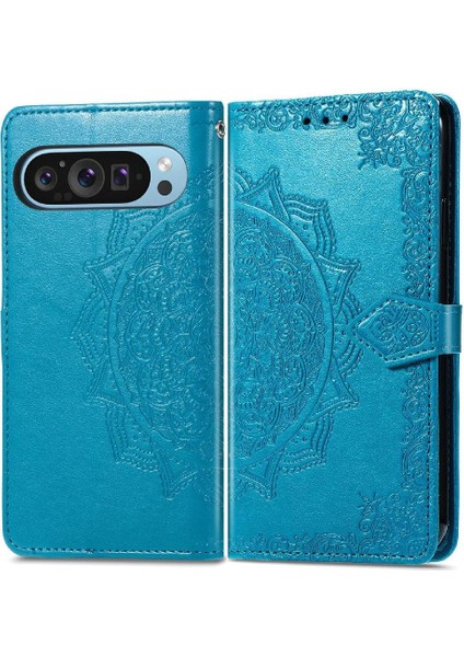 Google Piksel 9 Pro Xl Için Flip Case Zarif Desen Darbeye Basit (Yurt Dışından)