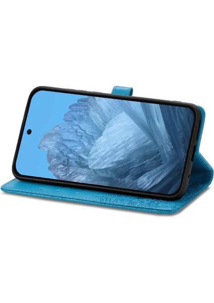 Google Piksel 9 Pro Xl Için Flip Case Zarif Desen Darbeye Basit (Yurt Dışından)