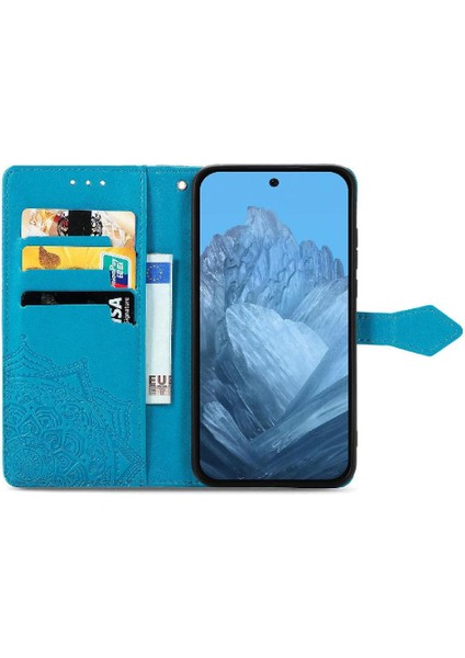 Google Piksel 9 Pro Xl Için Flip Case Zarif Desen Darbeye Basit (Yurt Dışından)