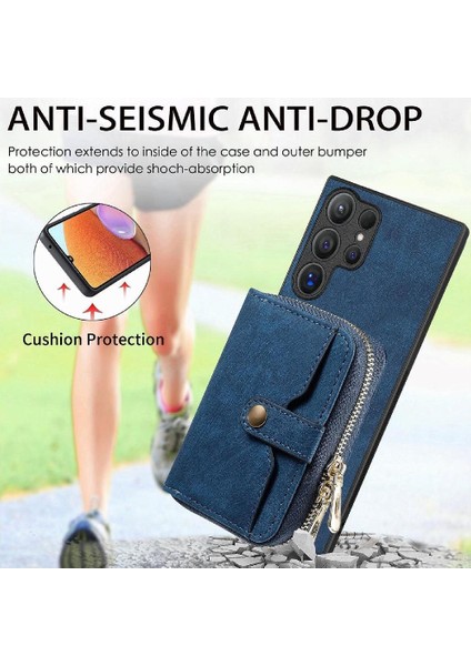 Samsung Galaxy S24 Ultra Ayarlanabilir Kordon 7 Kart Yuvaları Için Kılıf Standı (Yurt Dışından) fırsatları
