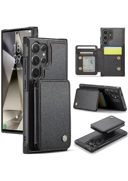 Samsung Galaxy S24 Ultra Rfıd Engelleme Ayrılabilir Cüzdan Standı (Yurt Dışından)
