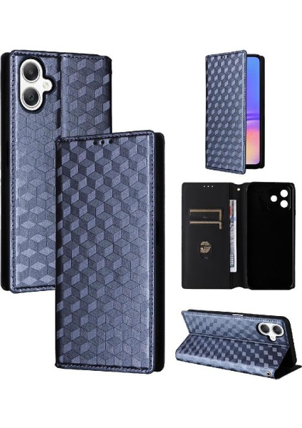 Samsung Galaxy A06 Manyetik Kapatma Cüzdan 3D Desen Kartı Için Flip Case (Yurt Dışından)