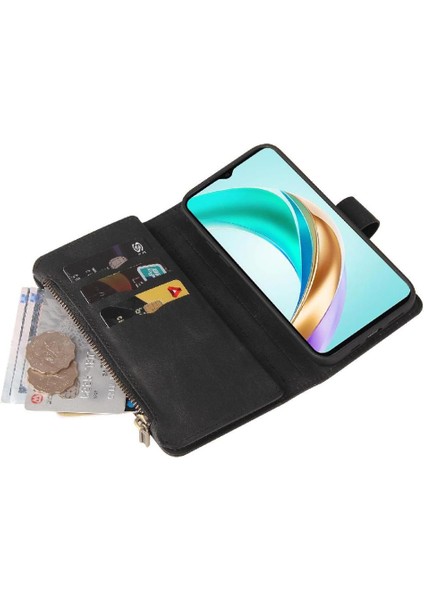 Kart ile Onur X6B Fermuar Poket Onbeş Kart Yuvaları Için Cüzdan Telefon Kılıfı (Yurt Dışından) fırsatları