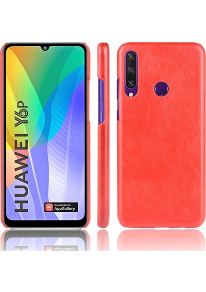 Huawei Y6P Lychee Desen Uyumluluk Retro Anti Scratch Için Retro Kılıf (Yurt Dışından)