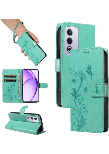 Oppo A3 Pro 5g Için Kılıf El Kayışı ile Yüksek Kaliteli Deri Cüzdan Telefon (Yurt Dışından)