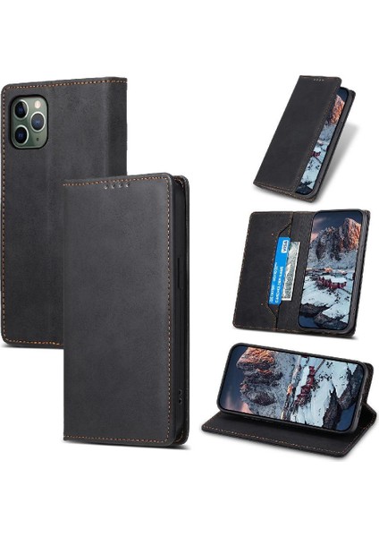 IPhone 11 Için Flip Case Pro Tpu Kart Yuvası Kickstand Iş Rahat (Yurt Dışından)