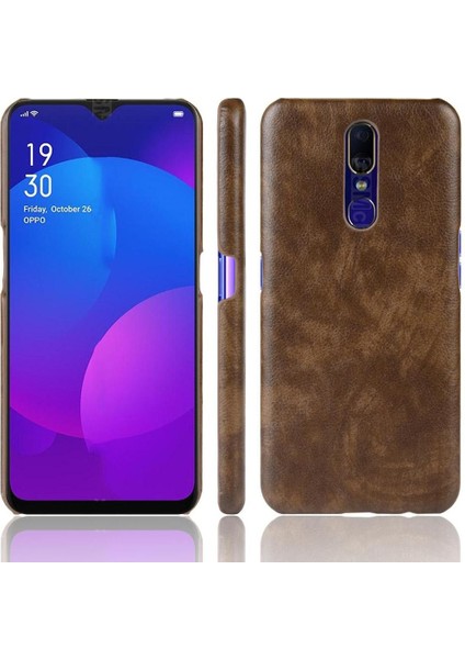 Oppo A9 Lychee Desen Retro Uyumluluk Anti Scratch Için Retro Kılıf (Yurt Dışından)