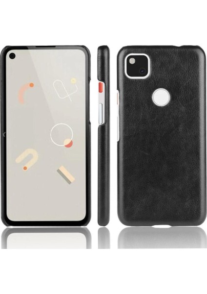 Google Piksel 4A Retro Koruyucu Kapak Lychee Desen Anti Için Retro Kılıf (Yurt Dışından)