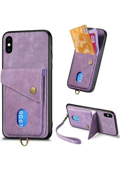 IPhone X/xs Kart Yuvası Çok Fonksiyonlu Ayrılabilir Kordon Prim (Yurt Dışından)