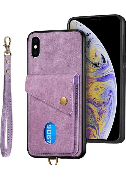 IPhone X/xs Kart Yuvası Çok Fonksiyonlu Ayrılabilir Kordon Prim (Yurt Dışından)