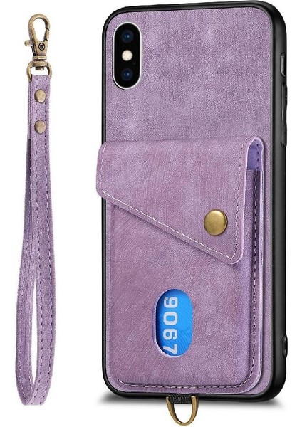 IPhone X/xs Kart Yuvası Çok Fonksiyonlu Ayrılabilir Kordon Prim (Yurt Dışından)