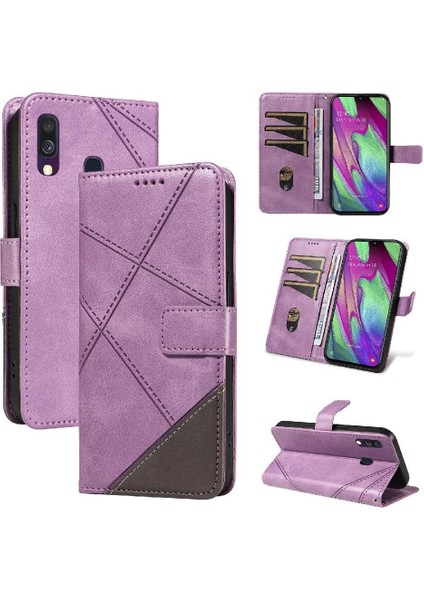 Samsung Galaxy A40 ve Elmas ile Kart Yuvası Yüksek Kalite Için Flip Case (Yurt Dışından)