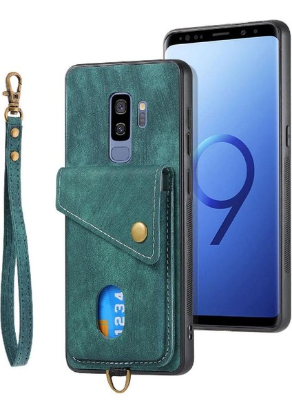 Samsung Galaxy S9 Artı Çok Fonksiyonlu Premium Deri Kart Yuvası (Yurt Dışından) fırsatları