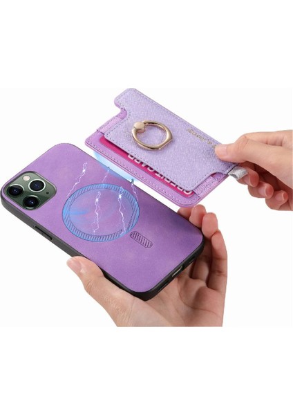 IPhone 11 Için Kılıf Pro Max Manyetik Magsafe Uyumlu Halka Standı Tutucu (Yurt Dışından)