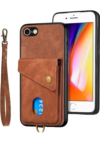 IPhone 6/6s Premium Deri Çok Fonksiyonlu Manyetik Kapatma Kartı (Yurt Dışından) fırsatları