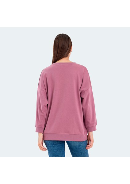 VIKENTI SW Kadın Oversize Sweatshirt Gül fiyatları