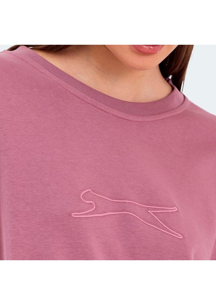 VIKENTI SW Kadın Oversize Sweatshirt Gül indirimleri