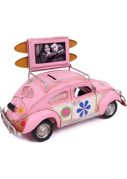 Dekoratif Metal Araba Çerçeveli ve Kumbaralı Vosvos modelleri