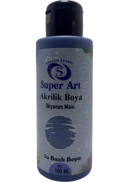 Superart Akrilik Boya Okyanus Mavi 100 ml