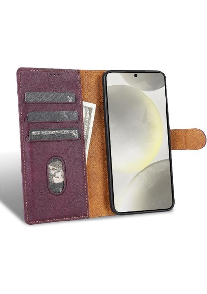 Samsung Galaxy A15 Için Flip Case 4g/5g Yan Cep Kart Yuvaları Manyetik (Yurt Dışından)