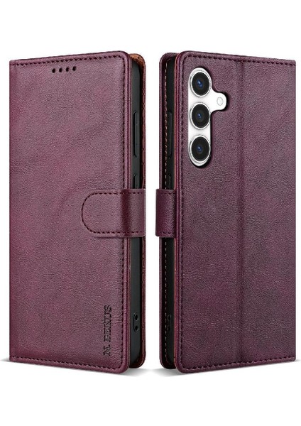 Samsung Galaxy A15 Için Flip Case 4g/5g Yan Cep Kart Yuvaları Manyetik (Yurt Dışından)