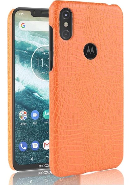 Şık Klasik Kılıf Formotorola One /P30 Klasik Timsah Moda Oyna (Yurt Dışından)