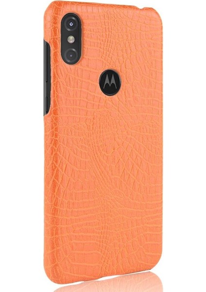 Şık Klasik Kılıf Formotorola One /P30 Klasik Timsah Moda Oyna (Yurt Dışından)