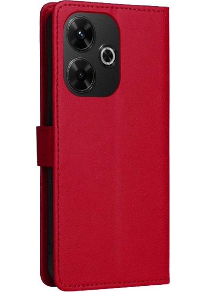 Xiaomi Redmi Için Flip Case 13 4g Yüksek Kalite Deri Klasik Düz Renk (Yurt Dışından)